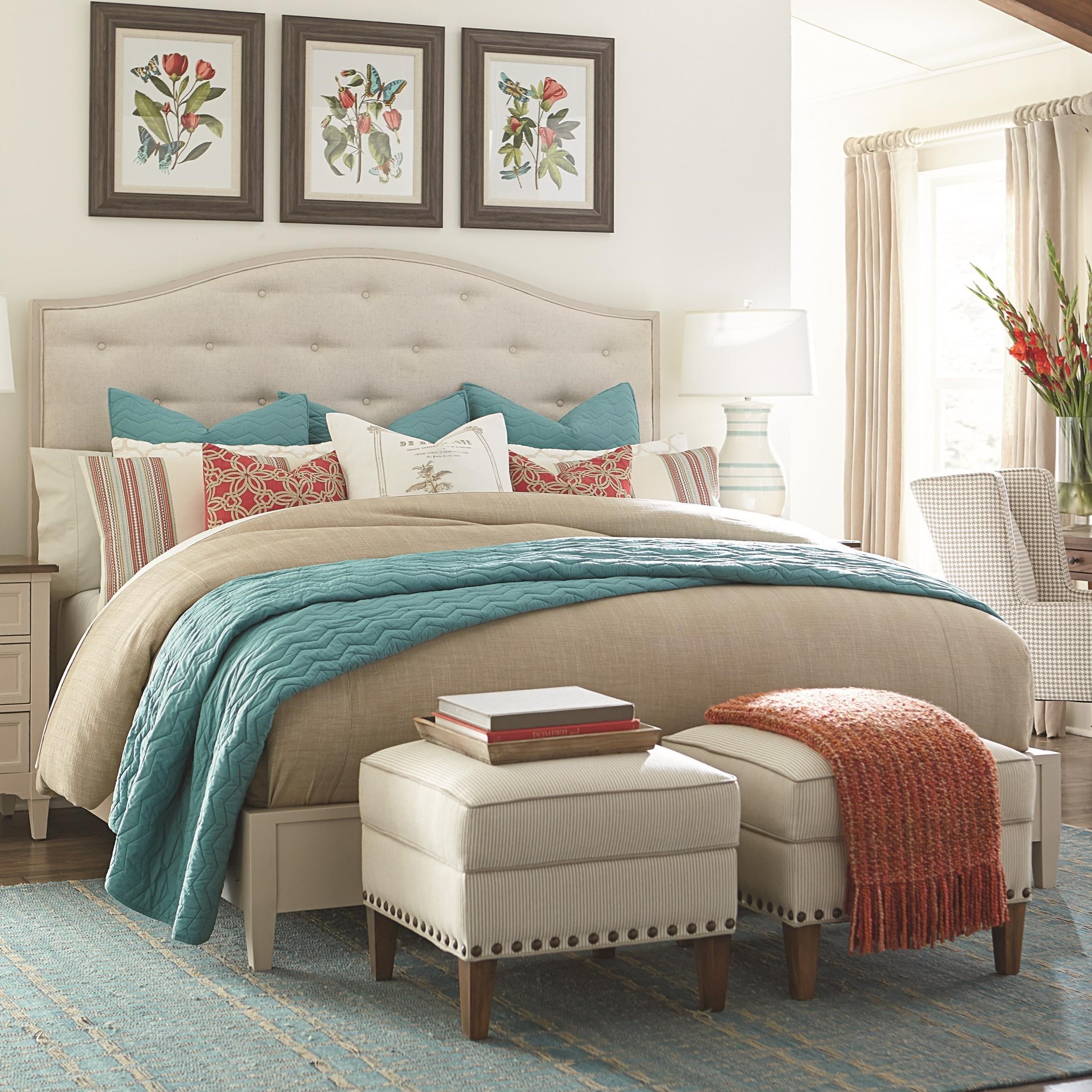 Bassett Commonwealth Complete California King Upholstered Bed Becker